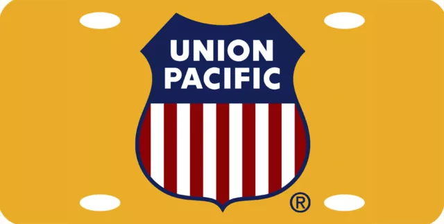Union Pacific Logo Railroad Train License Plate