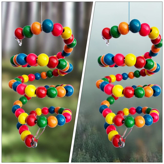 1pc educational toys Vogel Hängen Glocke Sitzstangen Papagei Kauen Spielzeug Vo 7