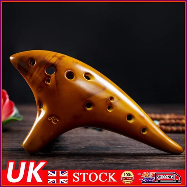 12 Hole Smokey Fired Ocarinas Classic Ocarina Stable Intonation Alto C Tone