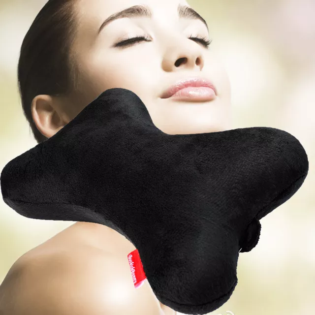 Dog Bone Car Neck Pillow Head Rest Memory Foam Travel Road Trip Posture Support