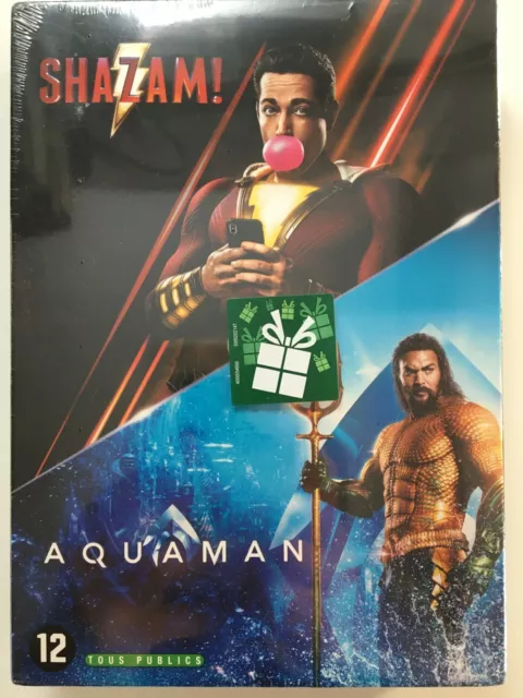 Coffret 2 Films Shazam + Aquaman Dvd Neuf Vf