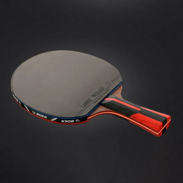 Batte de ping-pong à longue poignée raquette de tennis de table tout rond type