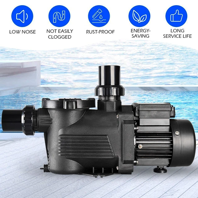 Pool Pump Swimming Pump Water 2200W 3HP/1.2HP Electric Circulation Spa Filter