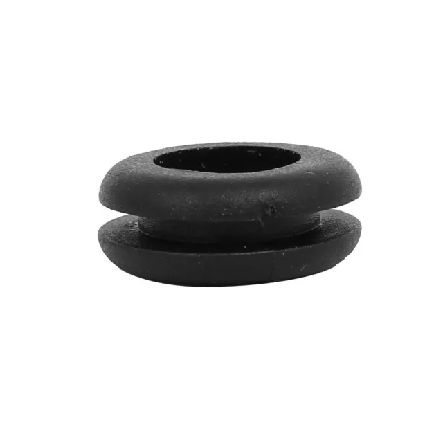 Rubber Ring Sealing Grommet Electrical Wiring Gasket Black 10mm Inner Dia 50pcs 3