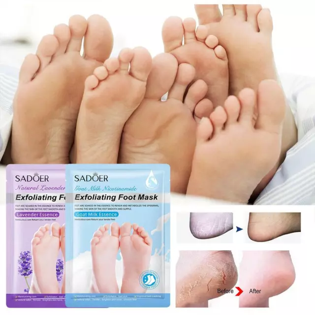 Exfoliate Foot Peel Goat Milk Hydrating Moisturizing Foot Care Tools FootMasque