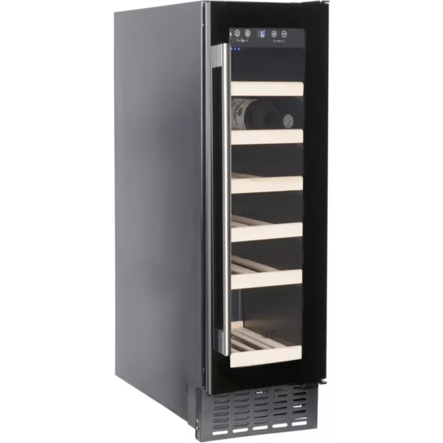 Amica AWC300BL Wine Cooler - Black - Freestanding