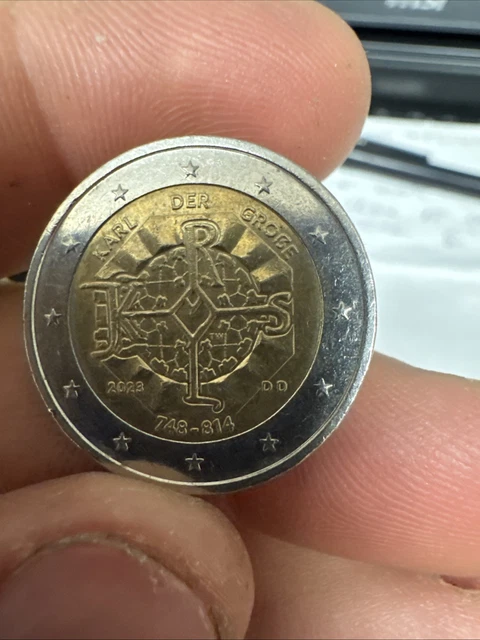 2023 * 2 Euro ALLEMAGNE 1275e Anniversaire de Charlemagne 5 Piéces UNC