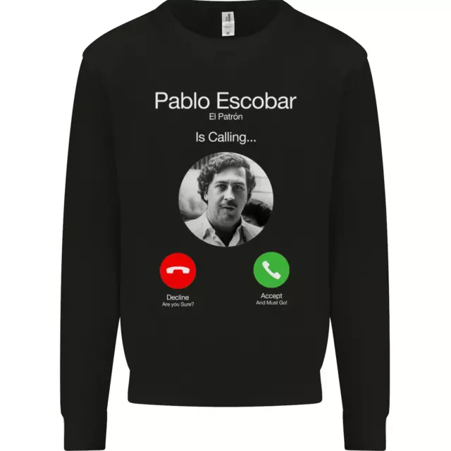 Felpa Pablo Escobar El Patron Is Calling Uomo Maglione