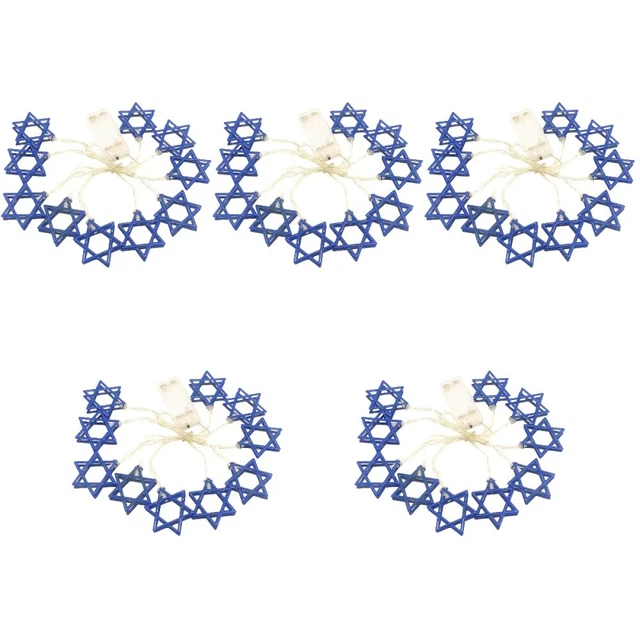 5 Pieces Hanukkah Party Supplies Holiday Decorations Indoor Decor Decorate