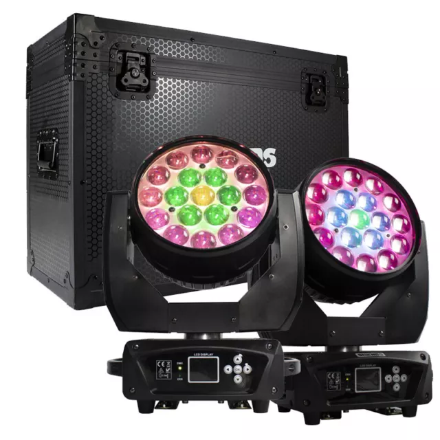 RGBW Led 19x15W Moving Head Wash Zoom Beam DMX Stage Spot Lighting Party Show