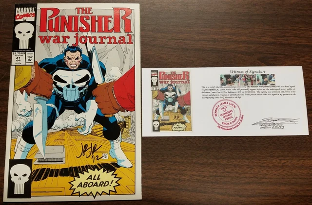 The Punisher War Journal (1988) #39-45 EACH SIGNED!! John Romita Jr  Rod Ramos