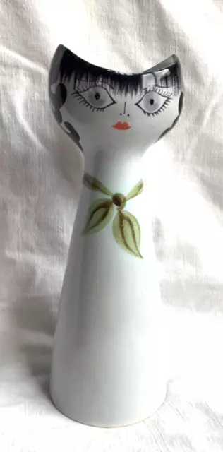 Vase Anthropomorphe Vintage Visage Tete Femme 60/70 Ceramique Vallauris Marotte