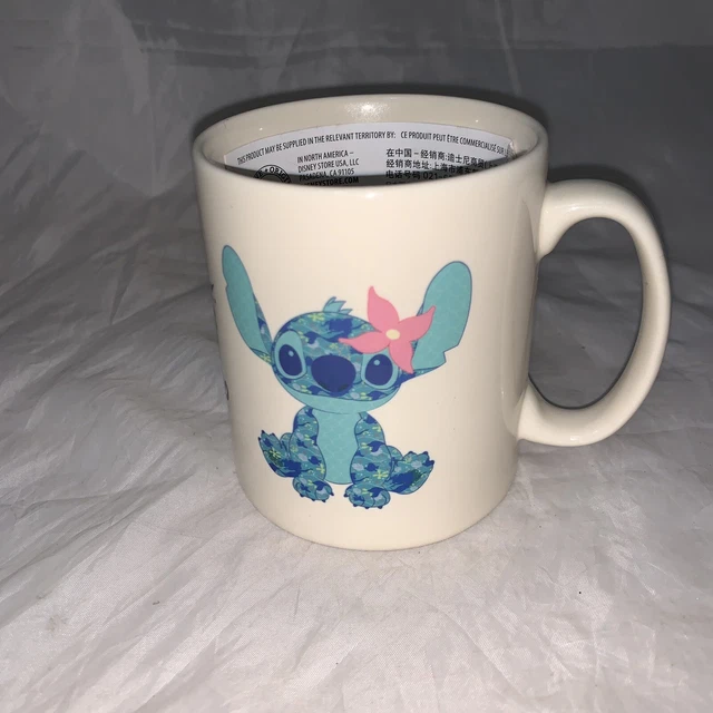 Raro Nuevo Disney Stitch se estrella Sirenita 15 oz taza de té de café grande #4