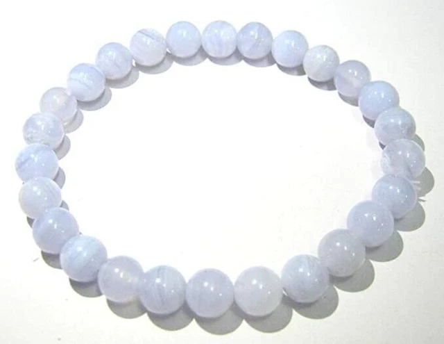 Bracelet en agate de dentelle bleue Bijoux de mode en cristal Cadeau... 2