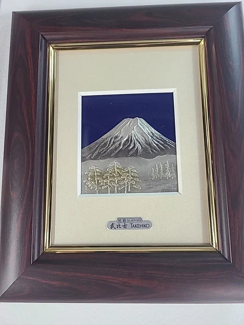 Mt. Fuji シルバー999 TAKEHIKO Mt. Fuji シルバー999 TAKEHIKO TAKEHIKO 富士山 シルバー999 アート作品