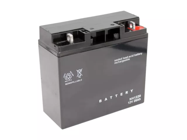 Batterie gel 12V 20Ah adapté pour Powerline T20-102 HDE Tracteur de pelouse