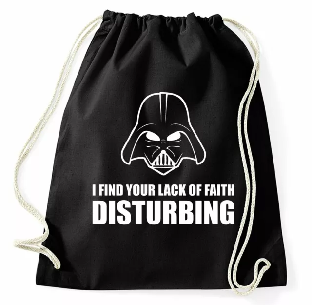 Darth Vader Turnbeutel I Find Your Lack Of Faith Sportbeutel Star Wars Yoda Fun