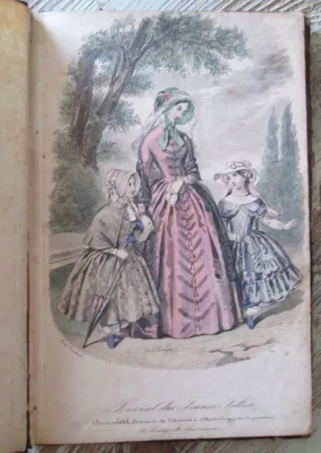 Album de 17 gravures en couleurs.- Le Journal des Jeunes Filles.- 1868