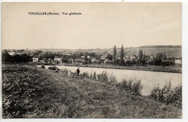 VINCELLES - Marne - CPA 51 - vue generale