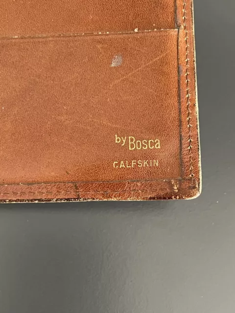 Vintage Bosca Calfskin Credit Card Wallet 3