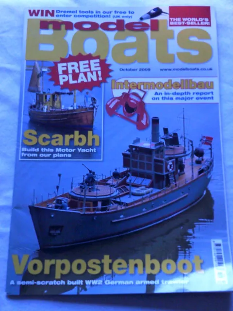 MODEL BOAT MAGAZINE COMPLETE WITH PLAN :Oct 2008 motor yacht  ;for embc