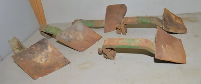 John Deere tractor plow cultivator arm & blade vintage collectible tool lot