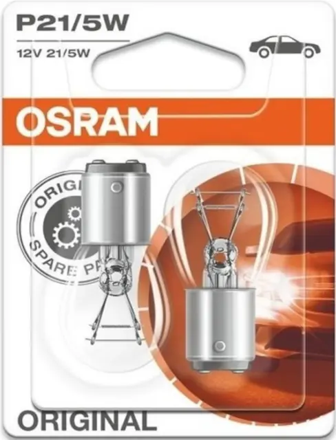 Osram P21/5W 21/5W Original Line 12V 21W BAY15D Doppelblister Lampe Birne