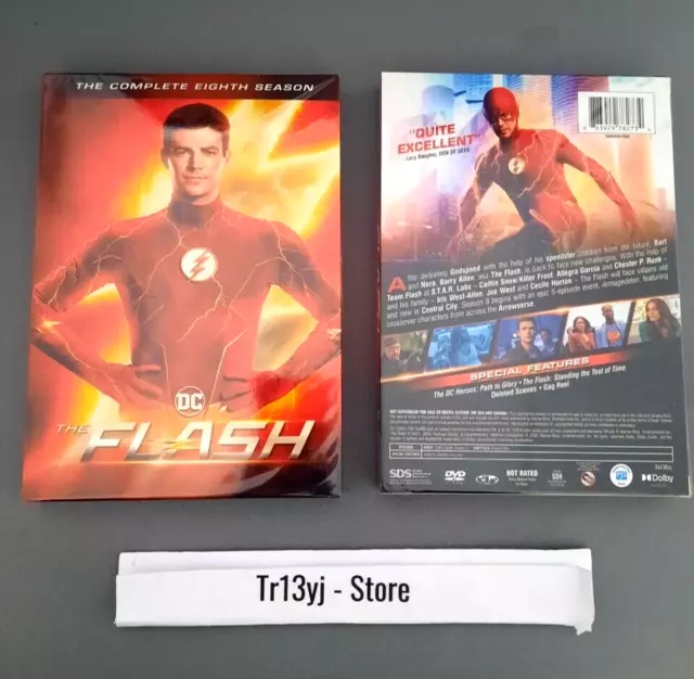 Season Both 7 & 8 The Flash TV Series Complete 7/8 Collection DVD Box Set New DC