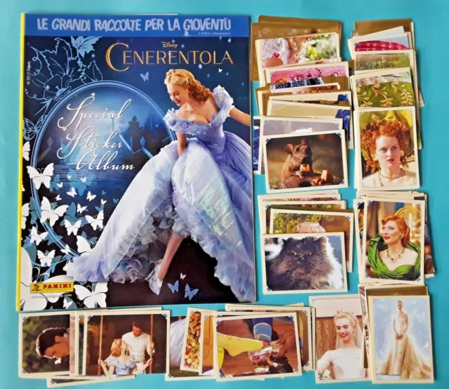 Album italien  vide + set complet Cinderella Cendrillon  2015 Disney