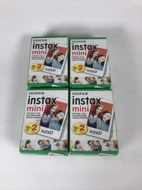 4 packs (80 sheets) Fujifilm Instax Mini Instant Film Polaroids - expired 9/2021