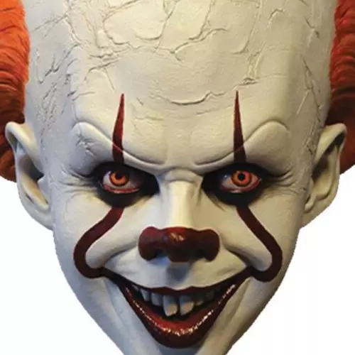 Pennywise Standard Edition Mask IT Halloween Deluxe Haunted House Costume Trick