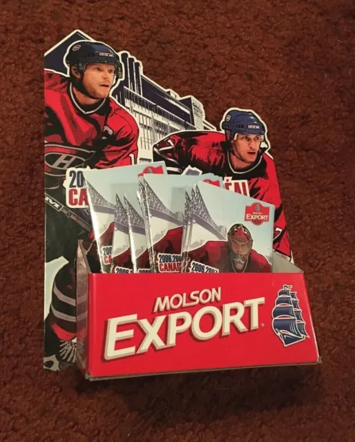 2006-07 Montreal Canadiens Pocket Schedule Display With 11 Pocket Schedules