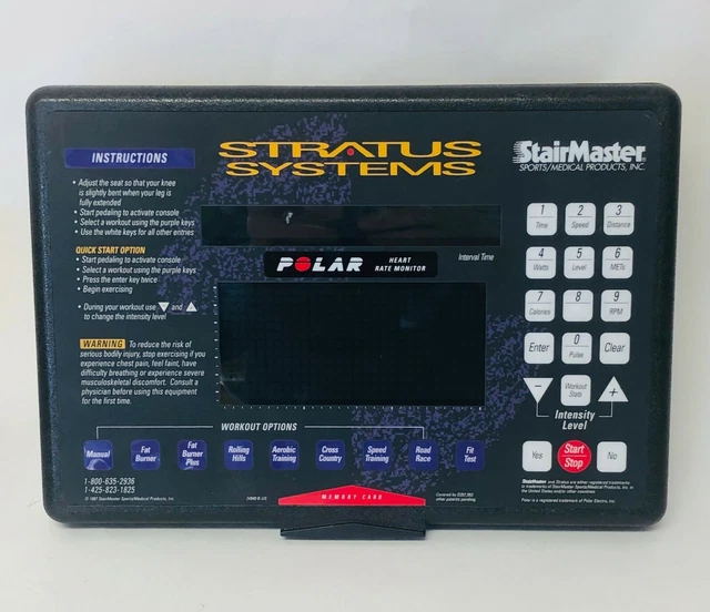 stairmaster stratus 3300 ce exercise bike