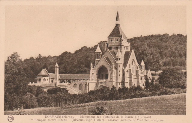 CPA 51 DORMANS (Marne) Monument des Victoires de la Marne (1914-1918) rempart de