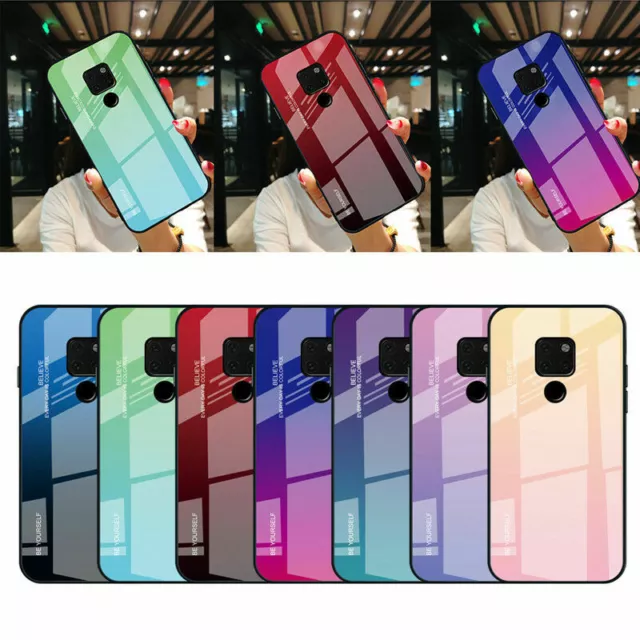 For Huawei P40 30 20 Pro Mate 40 Pro Tempered GLASS Shockproof Back Case Cover