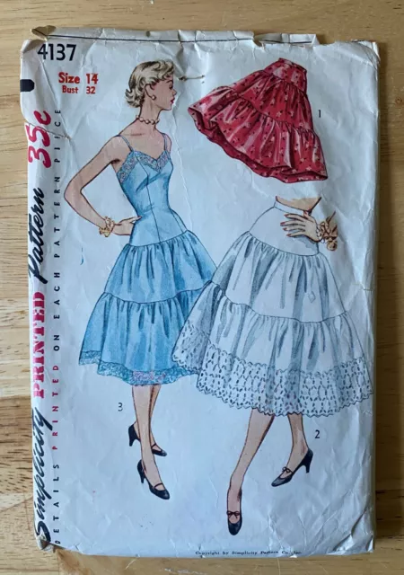 Brown Paper Pattern Skirt Size: Hip 32-50 Uncut Sewing Pattern