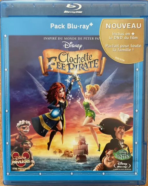 Clochette Et La Fee Pirate N° 110  Walt Disney   Blu-Ray + Dvd  Tres Bon Etat