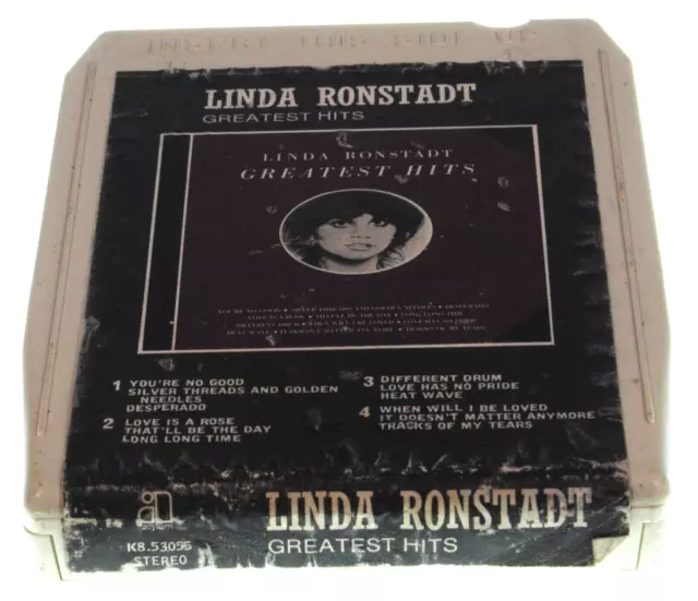 LINDA RONSTADT / GREATEST HITS / B+ / 8-track 8 track tape cassette cartridge