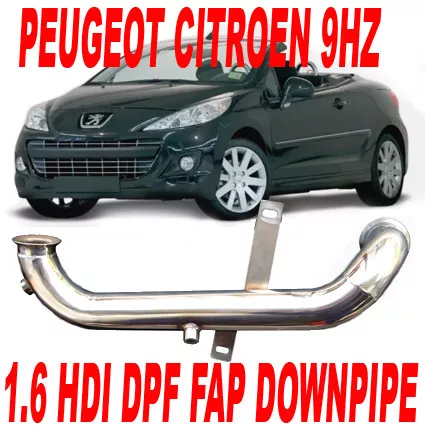 Tubo Rimozione DOWNPIPE FAP DPF Peugeot 1.6 90 110 cv 206 207 308 1007 3008 PS1