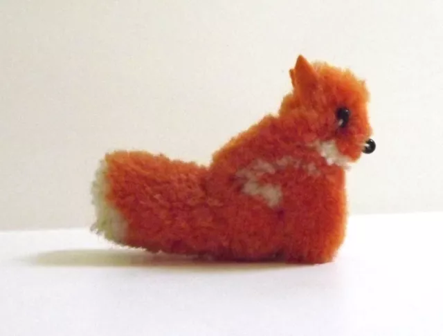 Rare VTG Steiff Wool Miniature Pitty PomPom Fox
