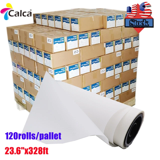 Bundle 120 Rolls 23.6"x328 FT DTF Transfer Film Premium - Double Sided Hot Peel