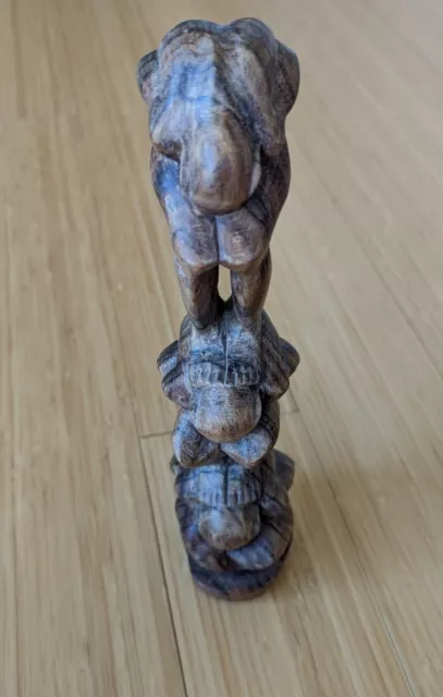 Weeping Buddha - Yogi Man Teak Sculpture - Hand Carved