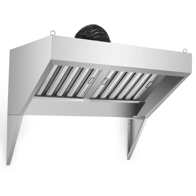 4 ft. Commercial Exhaust Hood Stainless Steel Commercial Range Hood for Kitchen