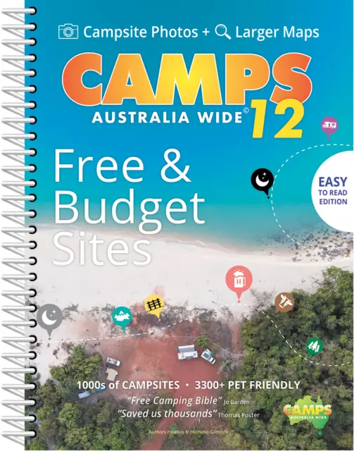 2023 Camps Australia Wide 12 B4 with Snaps Spiral Bound Book... New Camps 12