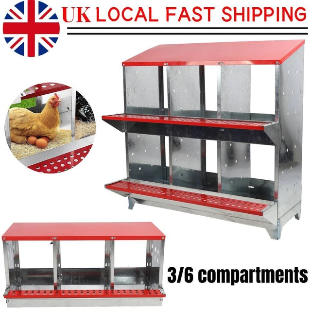 Chicken Coop Run Hen House Poultry Ark Home Nest Box Coops Rabbit Hutch Uk