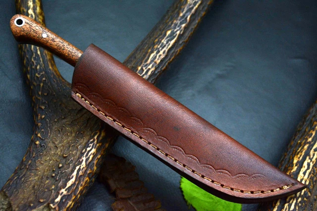 8.4" OAL Custom Hand Forged Damascus Steel Hunting Knife Handmade (Q488-C) 6