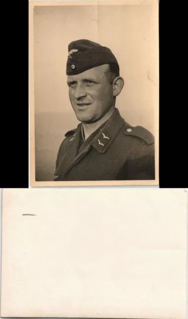 Militär Soldatenleben: Porträt Foto eines Soldaten 1940 Privatfoto Foto