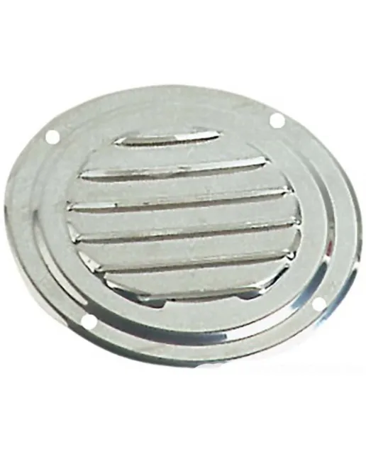 Grille d'aération circulaire en inox Ø 63 mm - avec moustiquaire