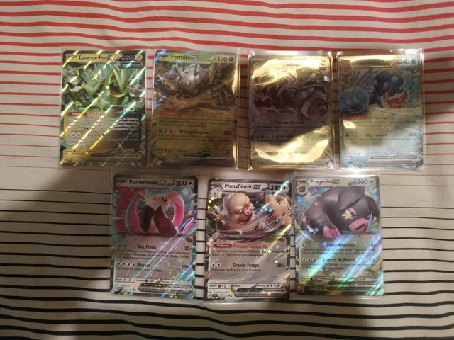 Pokémon Lot 3 Cartes Jumbo Écarlate Et Violet - Skeledirge EX, Meowscarada EX, Quaquaval EX