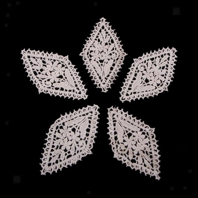 5 pezzi ricamati patch di fiori appliques per abbigliamento Dress Decor N001
